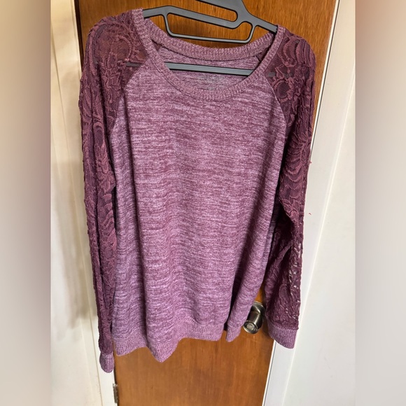 Excellent used condition, size 1 sweater from Super Soft by Torrid, color mauve - Picture 14 of 15